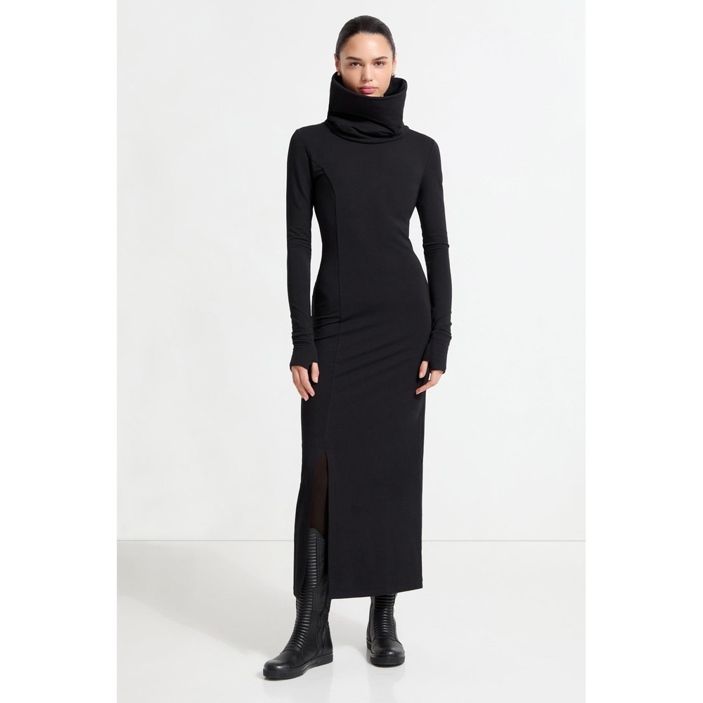 Marcella Lisa Sweatshirt Dress Black Medium NWT